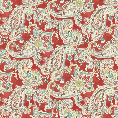 Kasmir Easton Paisley Blaze in 1452 Polyester  Blend Fire Rated Fabric Heavy Duty CA 117  NFPA 701 Flame Retardant  Classic Paisley  Ethnic and Global   Fabric